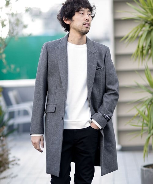 WEB限定》SUPER100'S メルトンチェスターコート｜ナノ・ユニバースの