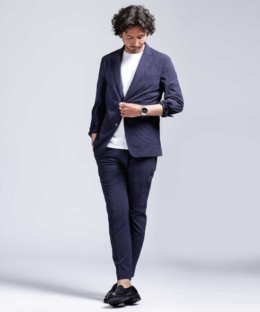 ダメリーノ SOLOTEXシアサッカーソリッドセットアップ