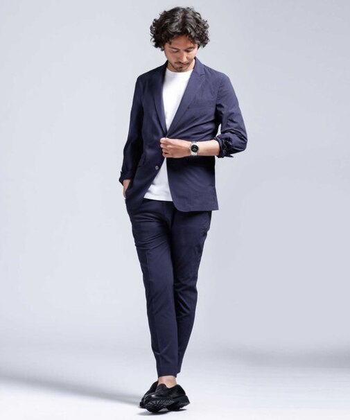 ダメリーノ SOLOTEXシアサッカーソリッドセットアップ