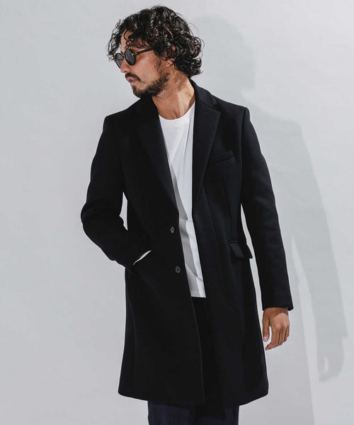 SUPER140'S メルトンチェスターコート Mサイズ SUPER140'S メルトンチェスターコート｜ナノ・ユニバースの通販｜&mall