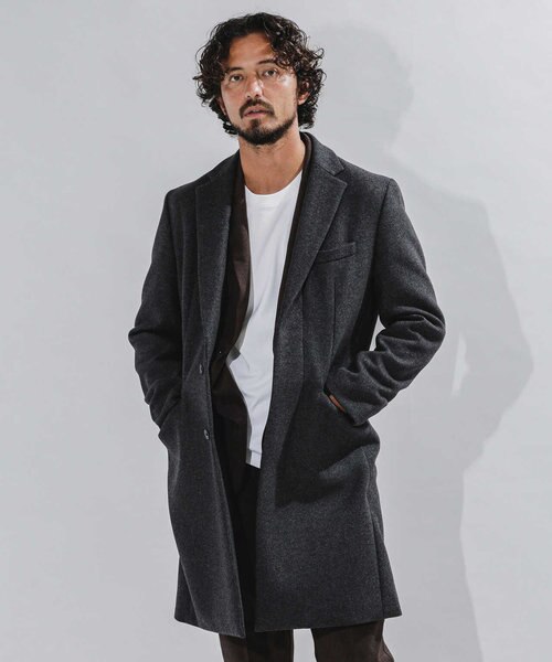 SUPER140'S メルトンチェスターコート｜ナノ・ユニバースの通販｜&mall