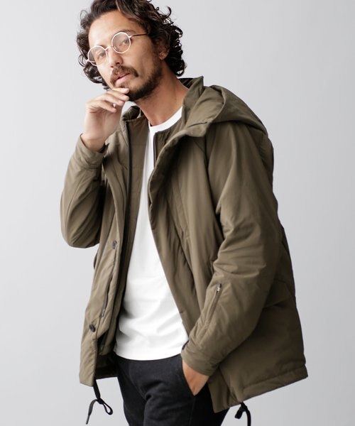 ナノユニバース x 西川ダウン 機能中綿ショートモッズコート ベスト付き 機能中綿ショートモッズコート（西川ダウン(R)ベスト付）｜ナノ