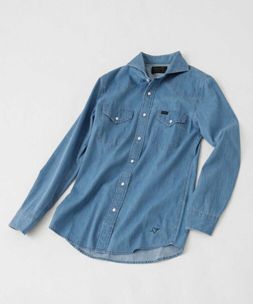 ナノ・ユニバース ドレスシャツ （極美品】イタリーCANCLINI 