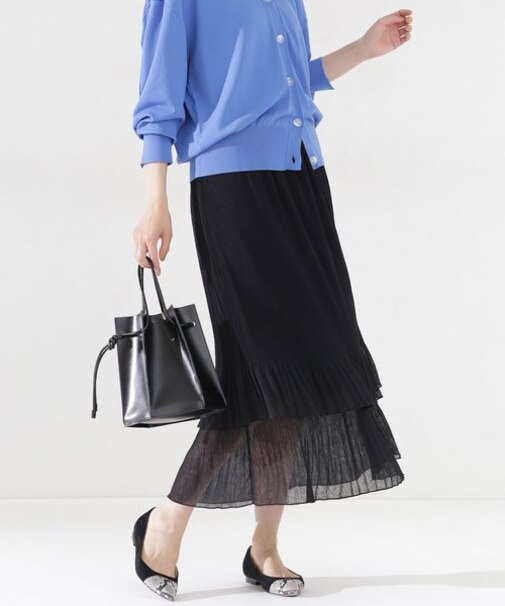 プリーツティアードスカート
