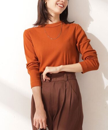 Anti Soaked 汗染み防止 リブトップス 長袖