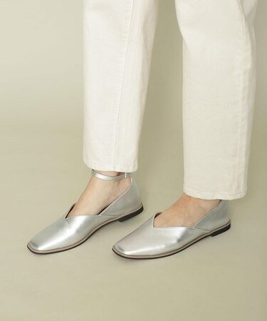 アンクルストラップフラットシューズ