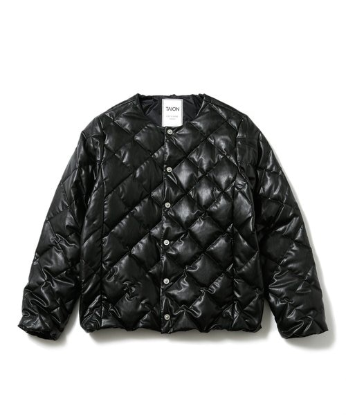 ＊98　TAION タイオンナノユニバース別注　フェイクレザーダウン TAION／別注フェイクレザーダウン｜ナノ・ユニバースの通販｜&mall