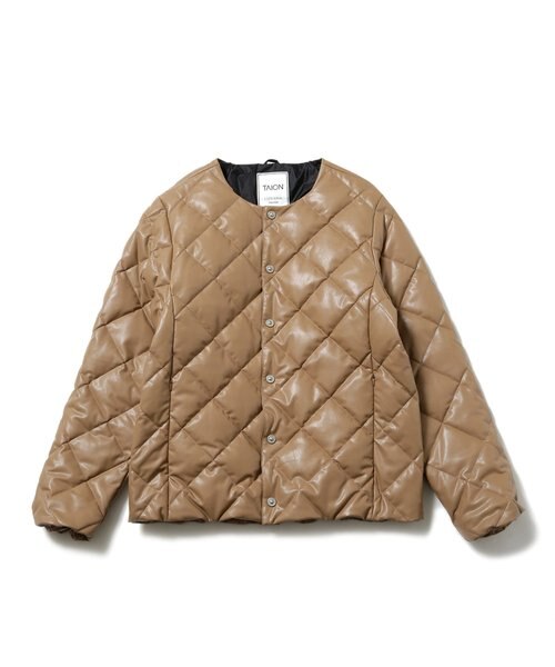 TAION／別注フェイクレザーダウン｜ナノ・ユニバースの通販｜&mall