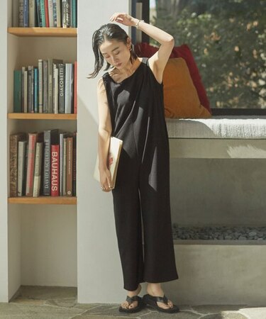 Lilas Campbell× nano・universe by Nagisa Nagaya／カップ付きカットオールインワン