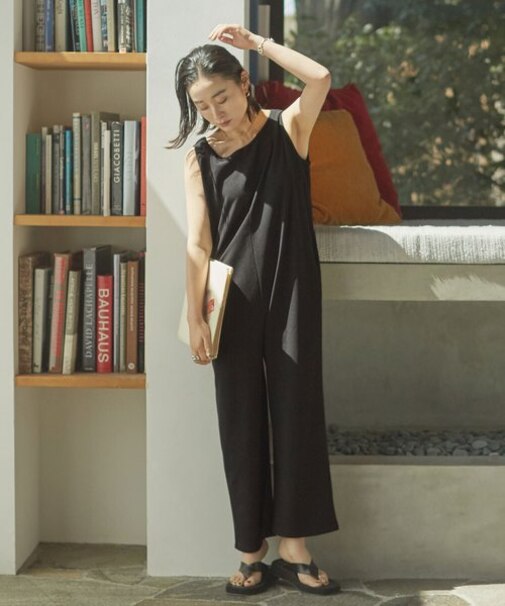 Lilas Campbell× nano・universe by Nagisa Nagaya／カップ付きカットオールインワン