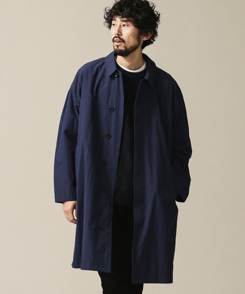 TRUE COTTONスプリットラグランステンカラーコート TRUE COTTONスプリットラグランステンカラーコート｜ナノ・ユニバース