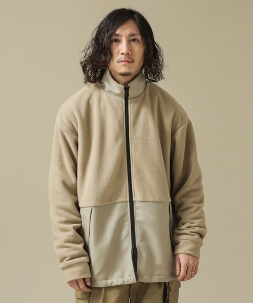 美品　ナノユニバースゴルフ　 ジャンパー　ブルゾン ogawa別注 難燃フリースドッキングブルゾン｜ナノ・ユニバースの通販