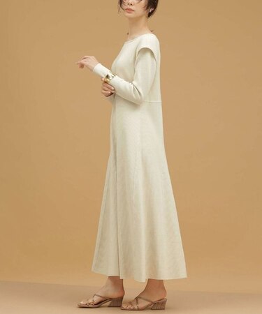 LB.03／ワッフルジャージーワンピース 長袖