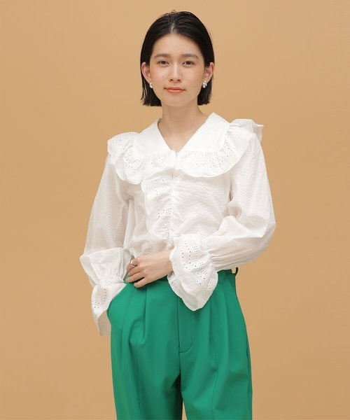 ERIN ブラウス SHE Tokyo Erin Black 半袖ブラウス 1 SHE Tokyo Erin