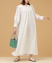 LB.03／エンブロイダリーカラーワンピース 長袖