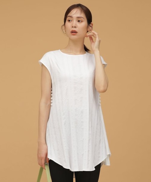 LB.03／メニーボタンフレアチュニック