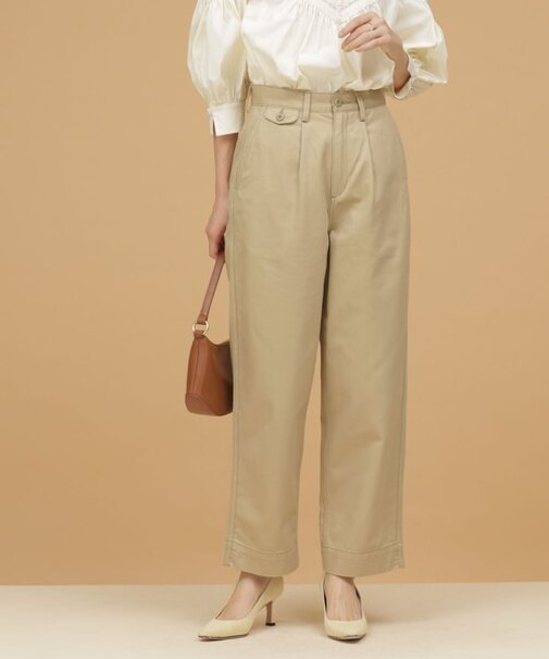 LB.03／ワンタックソフトテーパードチノパンツ