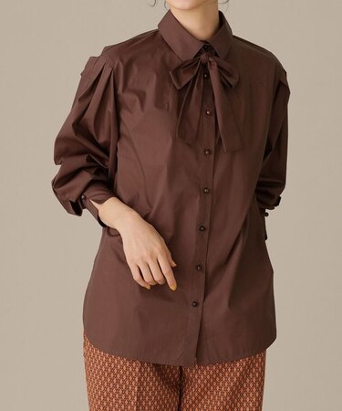 LB.03／リボンタイ付きデザインシャツ