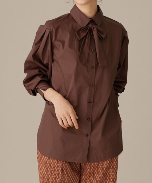 LB.03／リボンタイ付きデザインシャツ