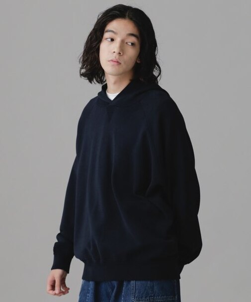 LB.03／ミラノリブラグランニットプルパーカー