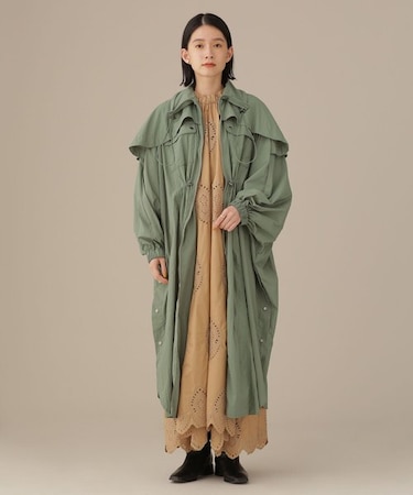 LB.03／ボリュームナイロンポンチョコート