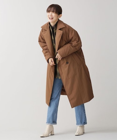 LB.03／西川ダウン(R)／リバーシブルダブルコート｜ナノ・ユニバースの  