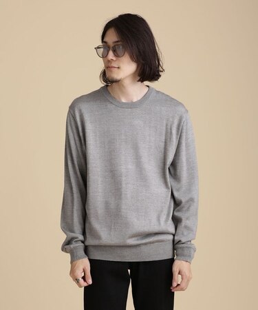 LB.04／タスマニアウールブレンドクルーネック