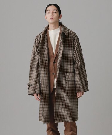 LB.03／ガンクラブチェックバルカラーコート