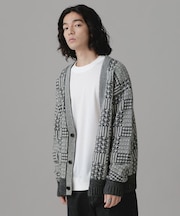 LB.03／ウールチェックカーディガン