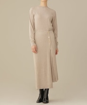 casa fline／ラップイレヘムニットドレス