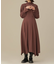 casa fline／ハイネックタックイレヘムドレス