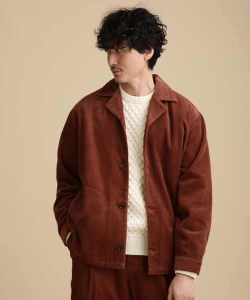 LB.04／オープンカラーコーデュロイシャツジャケット