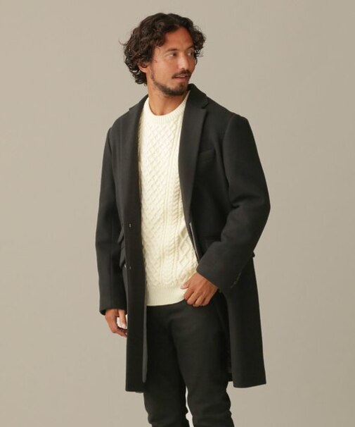 LB.03／SUPER140'Sダブルメルトンチェスターフィールドコート