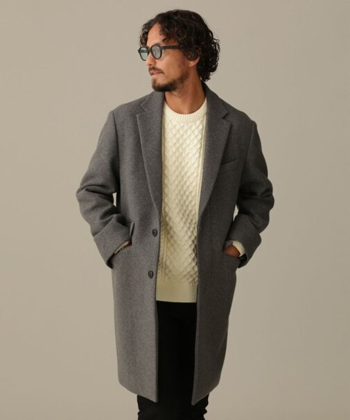 LB.03／SUPER140'Sダブルメルトンチェスターフィールドコート