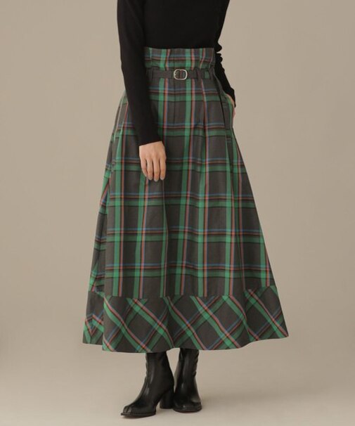 LB.03／ベルトツキフレアフレスカート