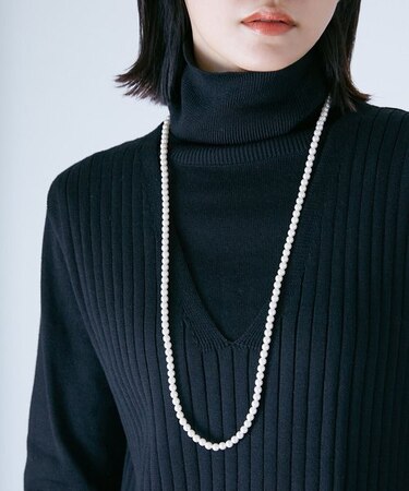 LB.04／ロング×2連 2wayパールネックレス