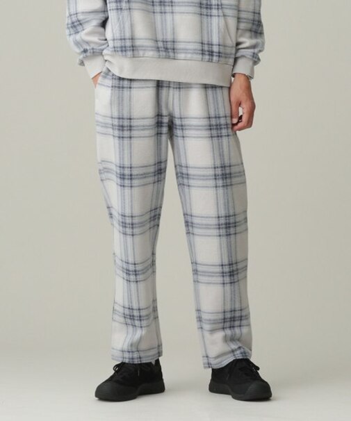 LB.04／総柄チェックスウェットパンツ