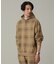 LB.04／総柄チェックスウェットパーカー