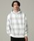 LB.04／総柄チェックスウェットパーカー