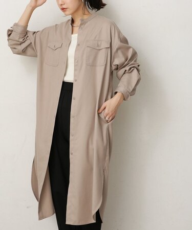 LB.04／バンドカラーシャツワンピース