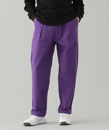 モールスキンタックパンツ／オーバーサイズ