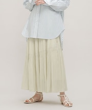 LB.03／シャーリングギャザーティアードスカート