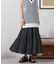 LB.03／シャーリングギャザーティアードスカート