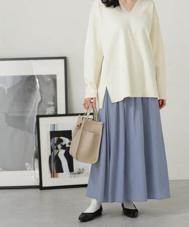 LB.04／サテンギャザースカート