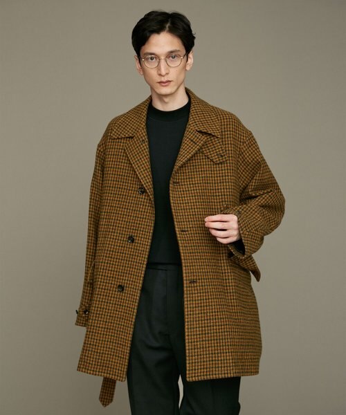 LB.01／チェックツイードカーコート｜ナノ・ユニバースの通販｜&mall
