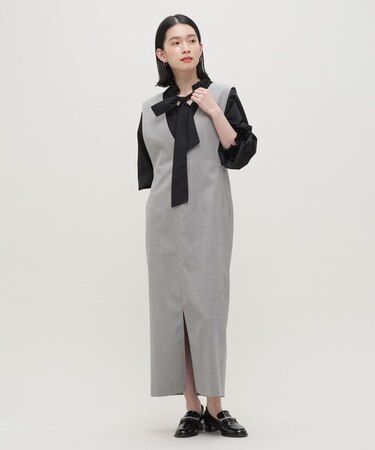 LB.03／Vネックストレートジャンスカ