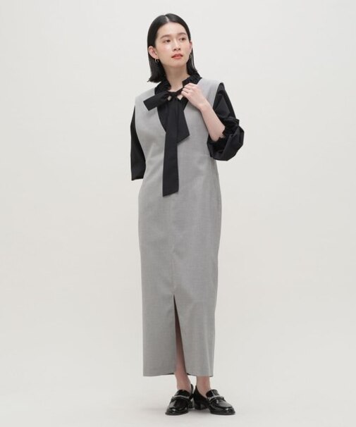 LB.03／Vネックストレートジャンスカ