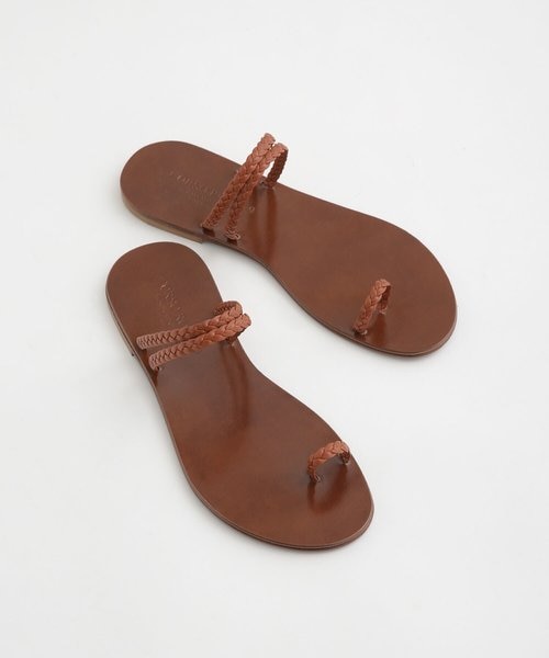 NICOLAS LAINAS/ニコラスライナス】レオパードトングサンダル