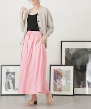 LB.04／タフタギャザーボリュームスカート