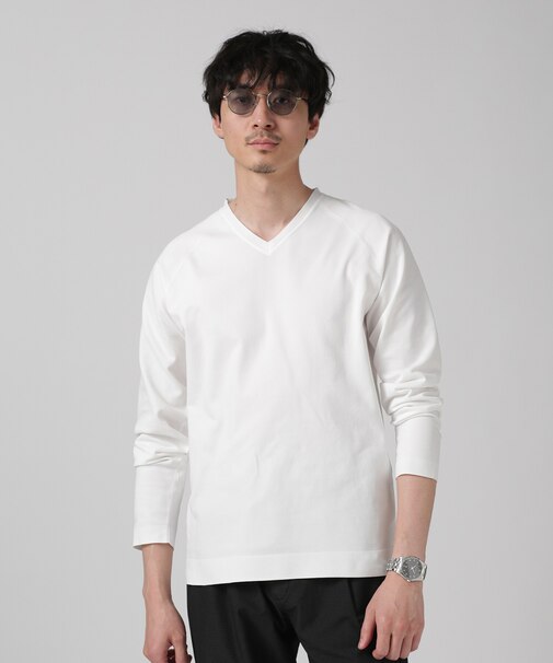 LB.03/SOLOTEXマルチファンクションVネックニット 長袖